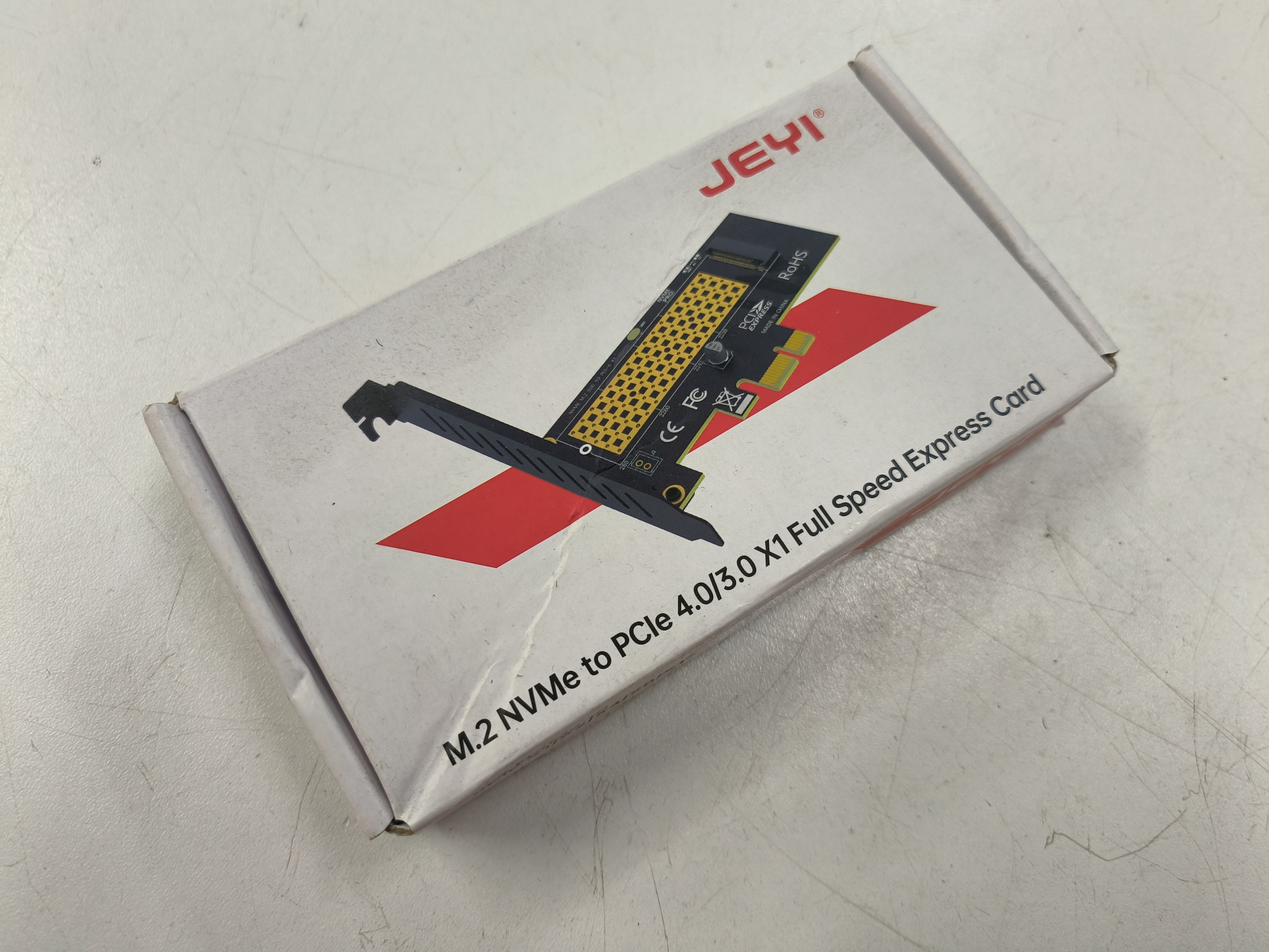 JEYI M.2 NVMe to PCIe 4.0/3.0 X1 adapter